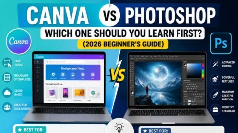 Canva vs Photoshop – Which One Should You Learn First? (2026 Beginner’s Guide)